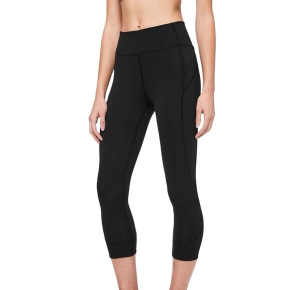 Lululemon In Movement Crop Everlux 19" Leggings Black Size 4 - Picture 1 of 9